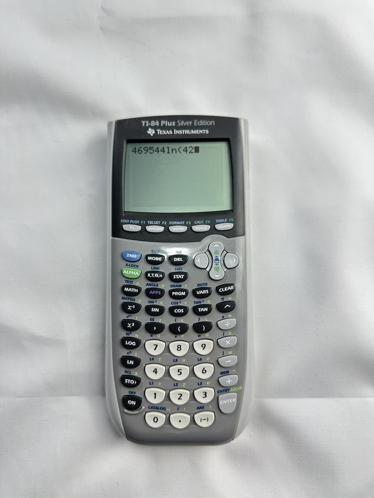 Texas Instruments TI-84 Plus Silver Edition Graphing Calculator Excellent Cond.