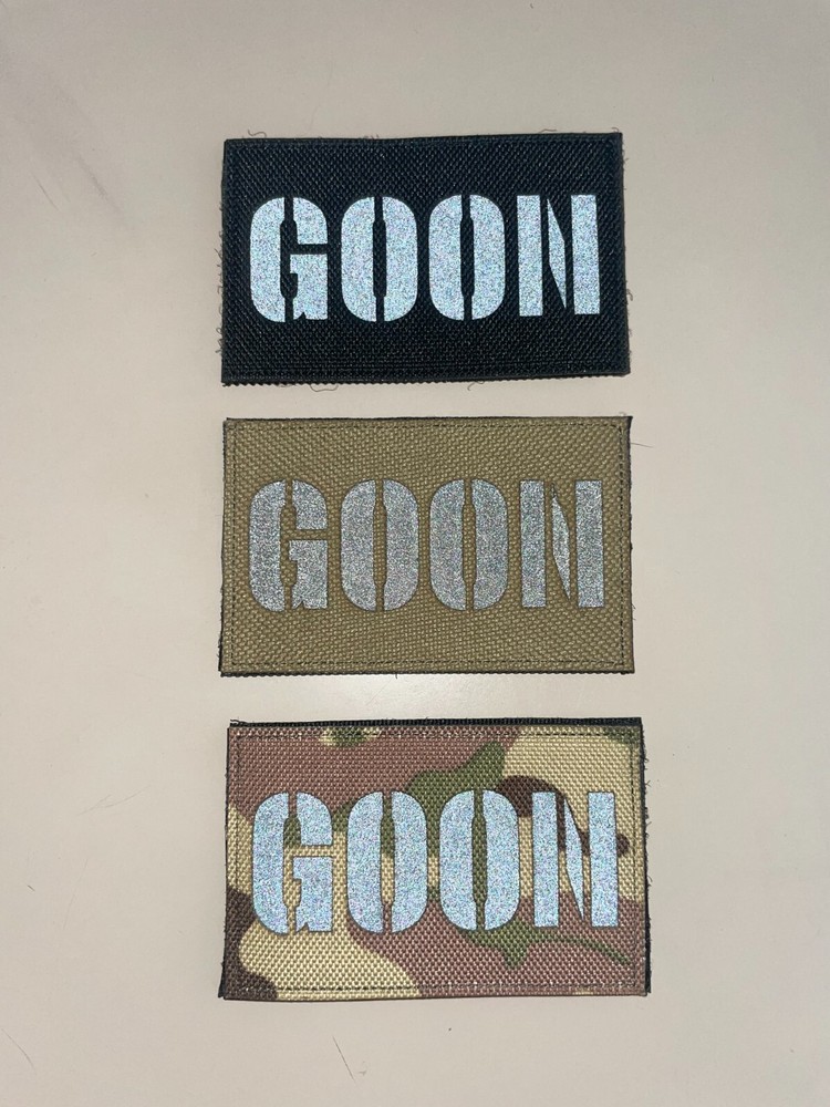 Goon Reflective IR Funny Military Tactical Morale Hook and Loop Patch 2"x3"