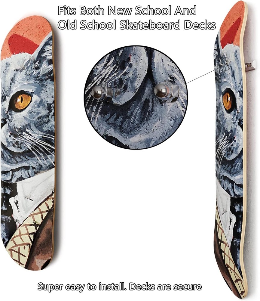 Skateboard Deck Display Wall Mount,Skate Deck Display Wall Mount for Skate