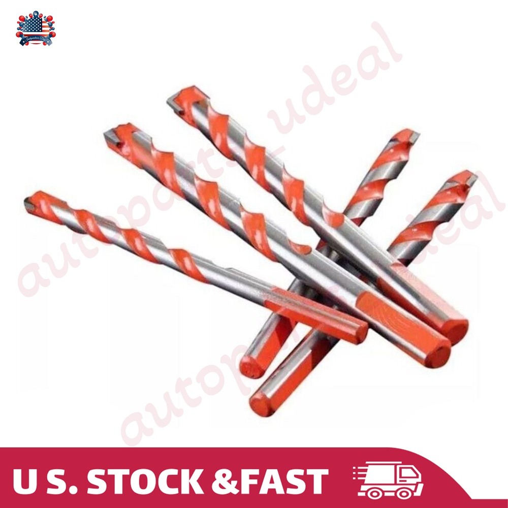 Orange 6/6/8/10/12mm 5pcs Multifunctional Ceramic Drill Bits