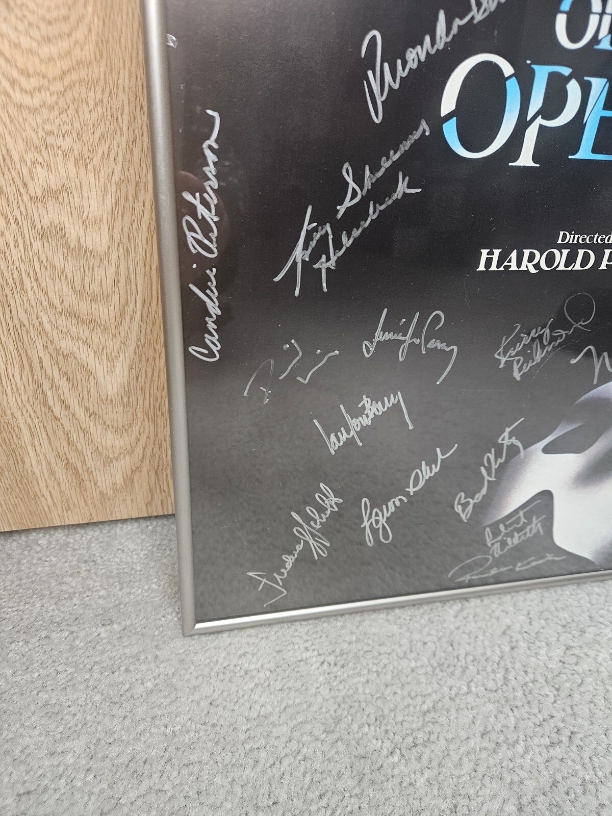 Phantom of the Opera Broadway Cast Signed Poster Window Card (14 x 19)