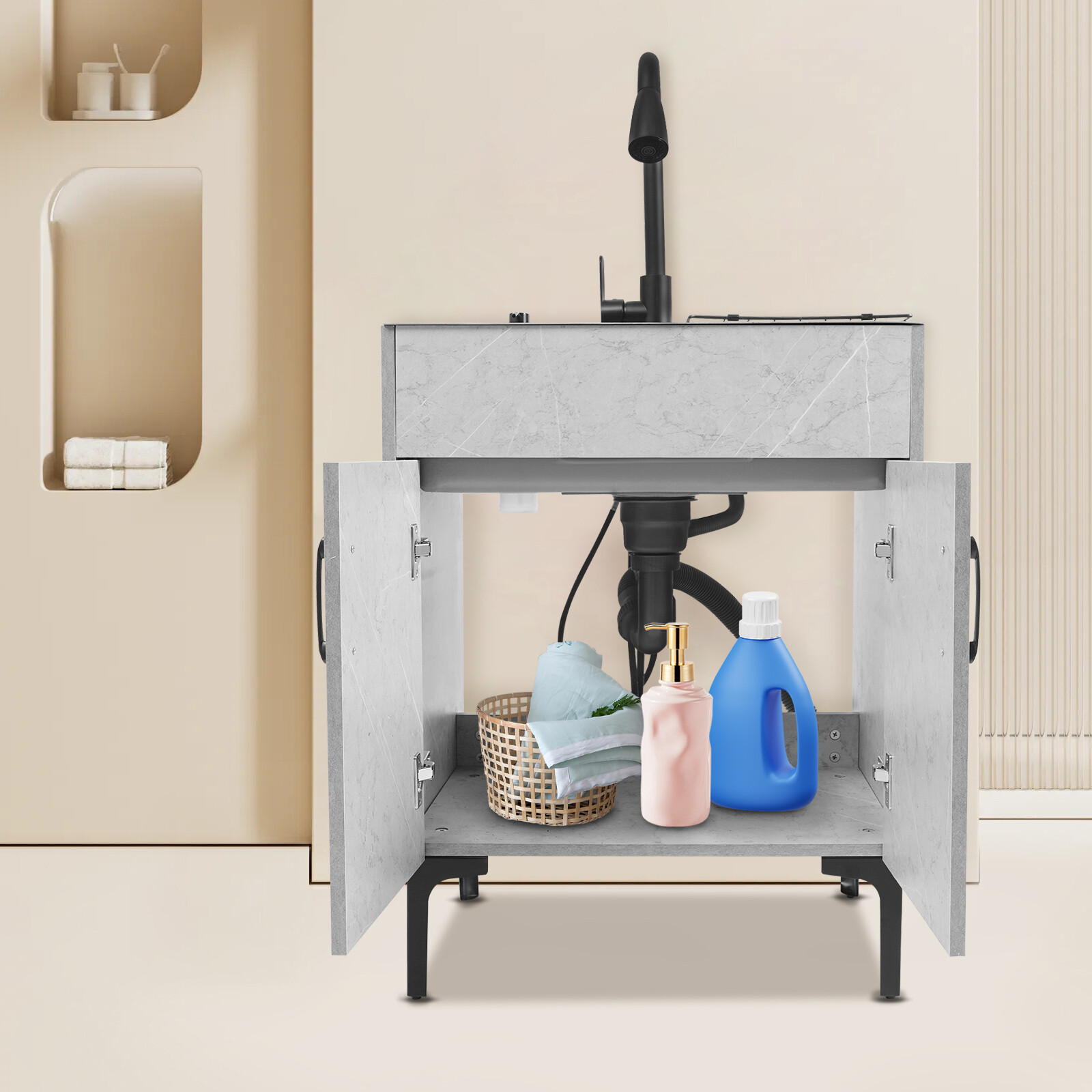 Laundry Sink, Laundry Sink with Cabinet, Sink Cabinet