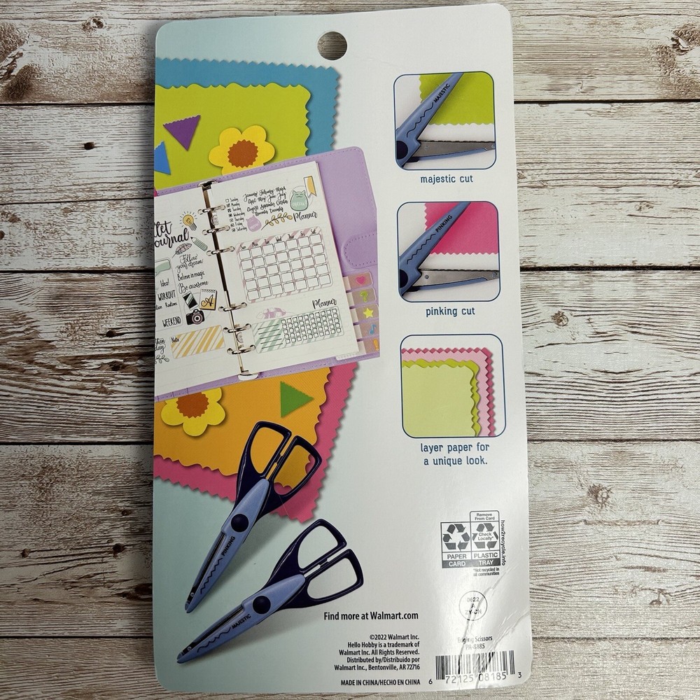 Hello Hobby Edging Scissors Majestic Pinking 2 Pack NIP