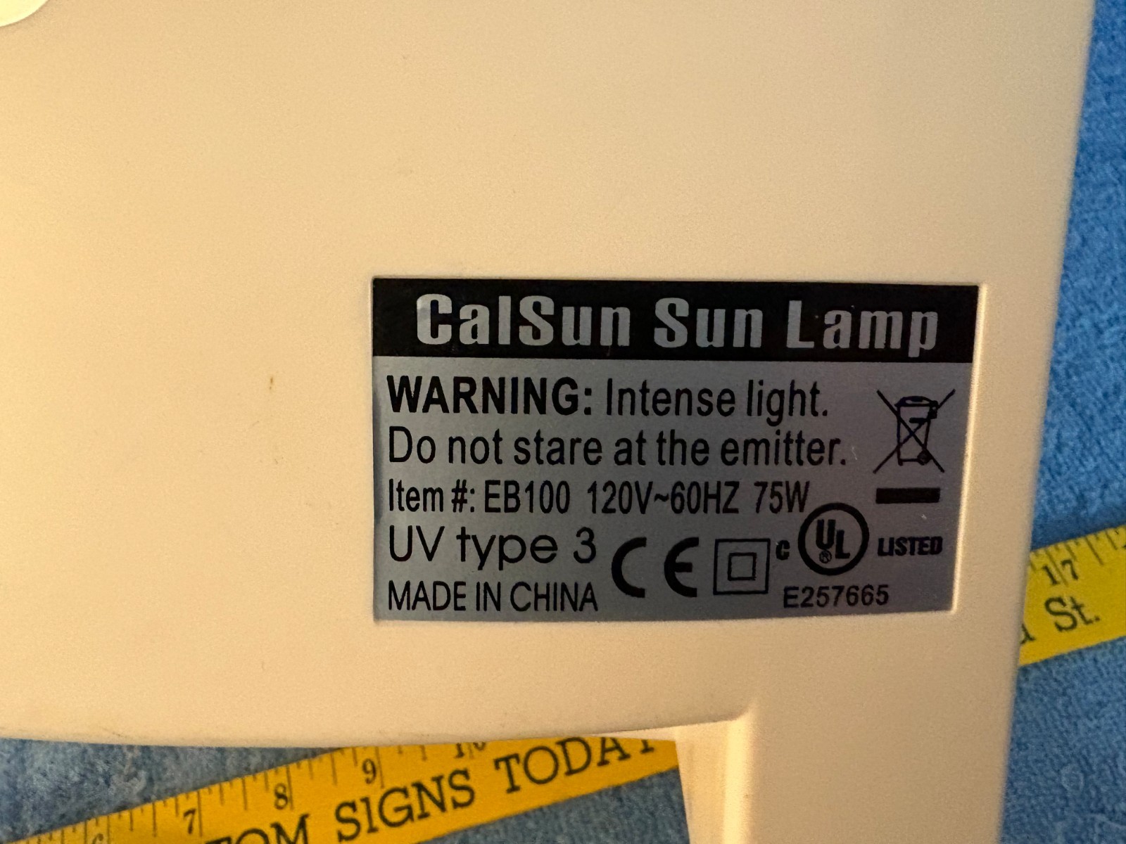 Casun Sun Lamp EB100 Tanning Light Lamp