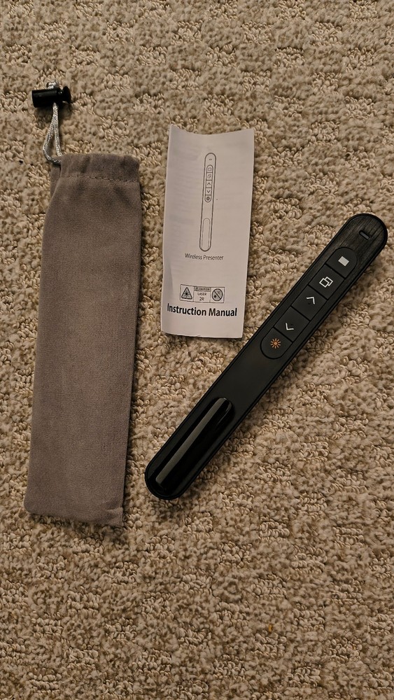 Wireless USB Laser Pointer + Slideshow Toggle - Tested + Working! Office Gear!