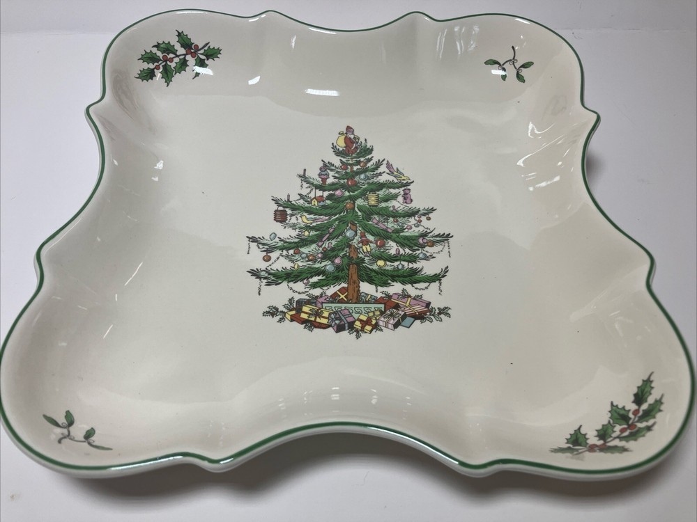 Spode Made in England "Christmas Tree" Devonia Serving Tray