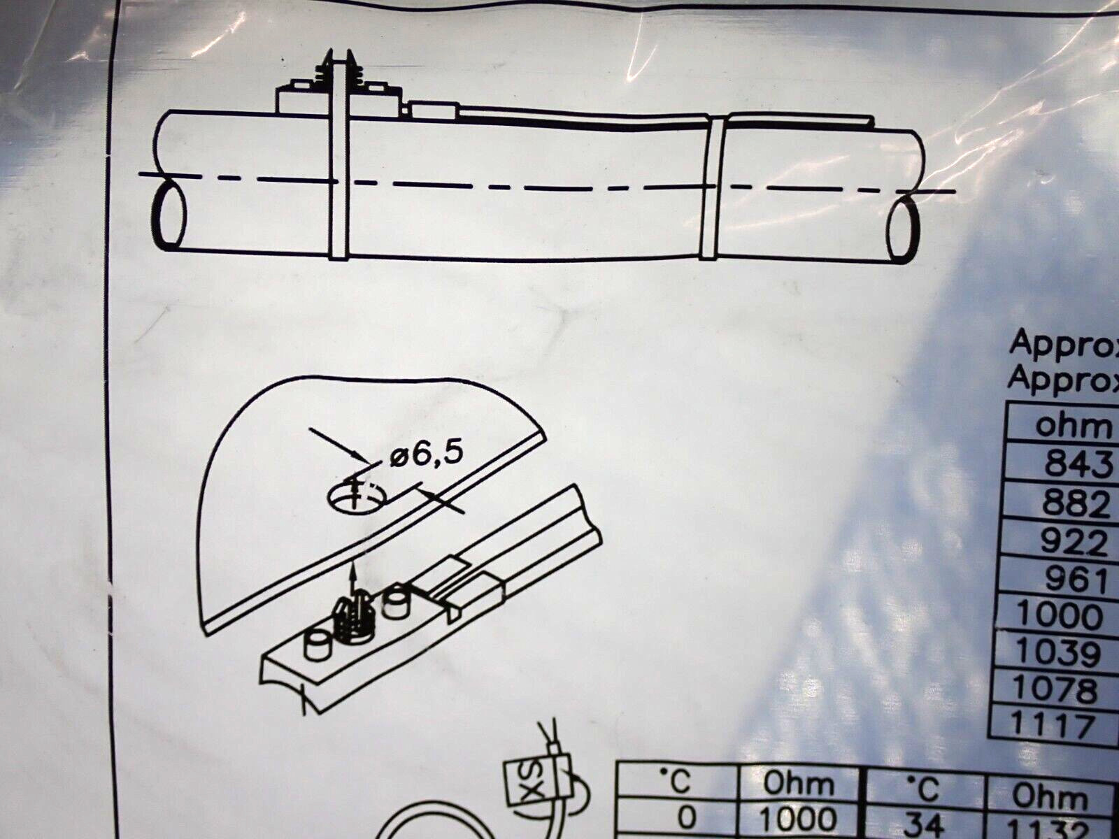 AKS 11 PT1000 DANFOSS TEMPERATURE SENSOR 097U0067 NEW