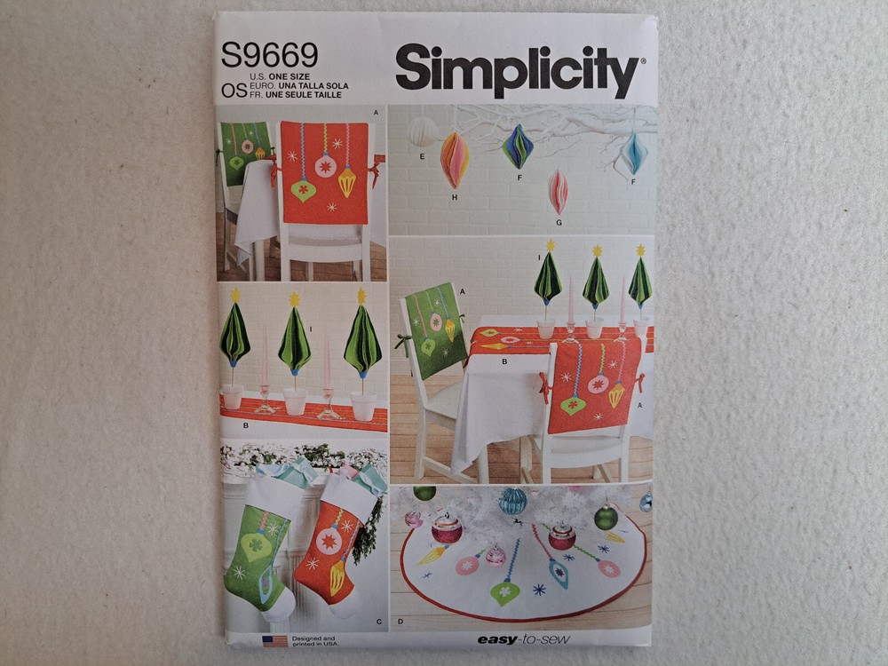 Simplicity Pattern - Christmas Decor (One Size) #S9669 - Uncut