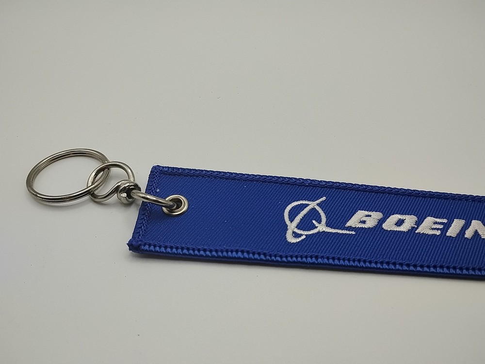 Boeing Remove Before Flight Keychain Blue