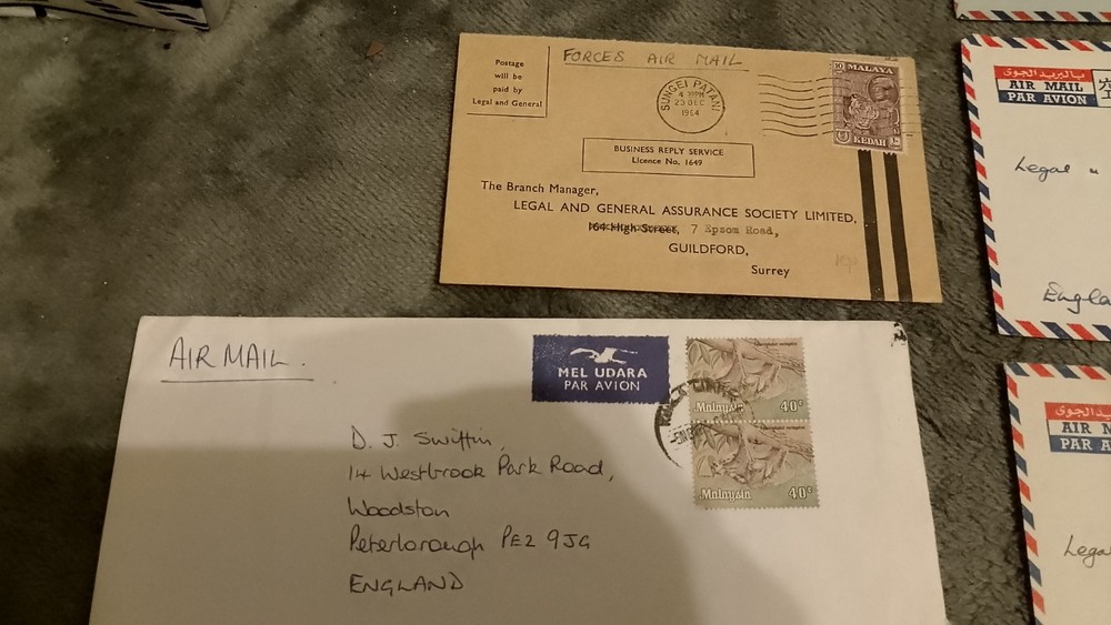 Malaya Airmail Covers Mainly Forces 60s
