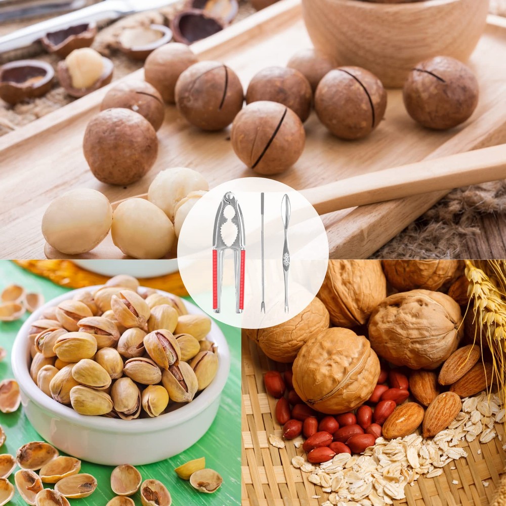 Nut Crackers Walnut Cracker Heavy Duty Shell 1Pcs Crackers, Red