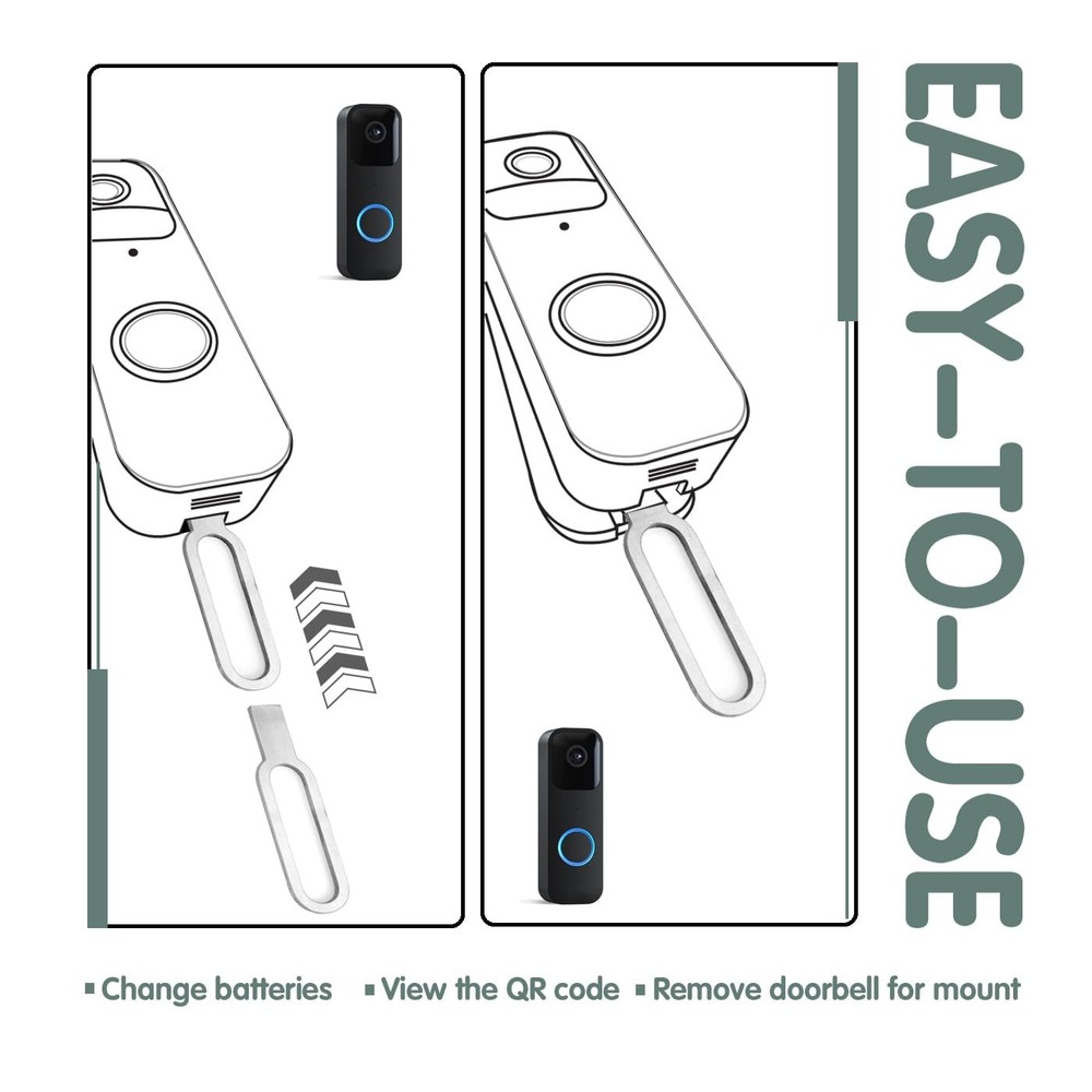 Blink Doorbell Key Replacement Tool, 4-Pack Doorbell Camera Release Pin for B...