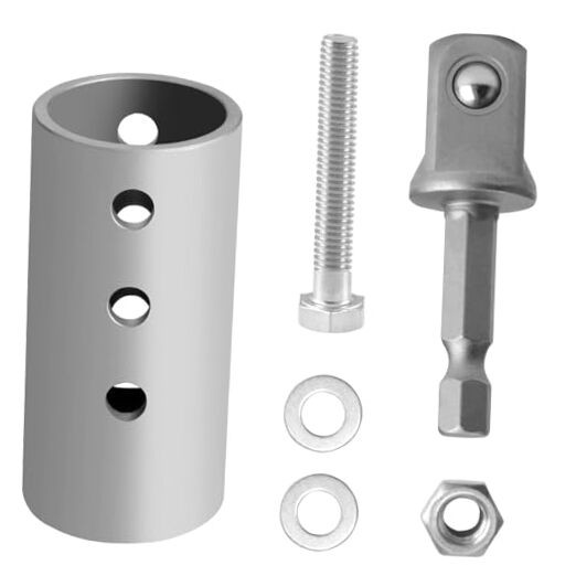 Trailer Jack Electric Drill Adapter with 1/2 Inch Socket Adapter Bit