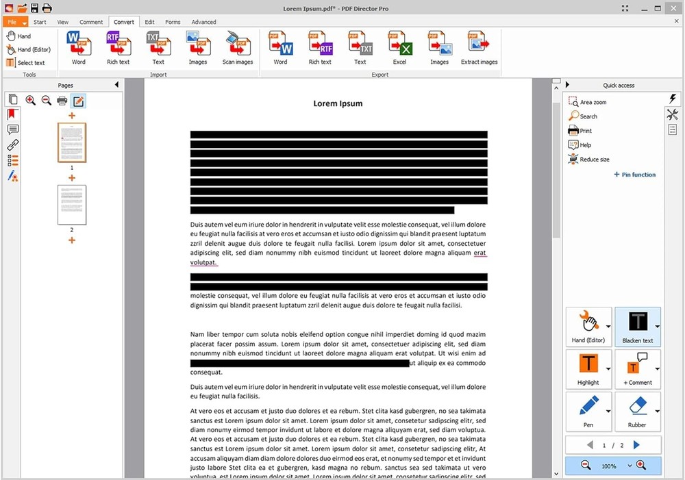 PDF Director 2 Plus - Edit, Create, Scan and Convert PDFs - with Win 11, 10, ...