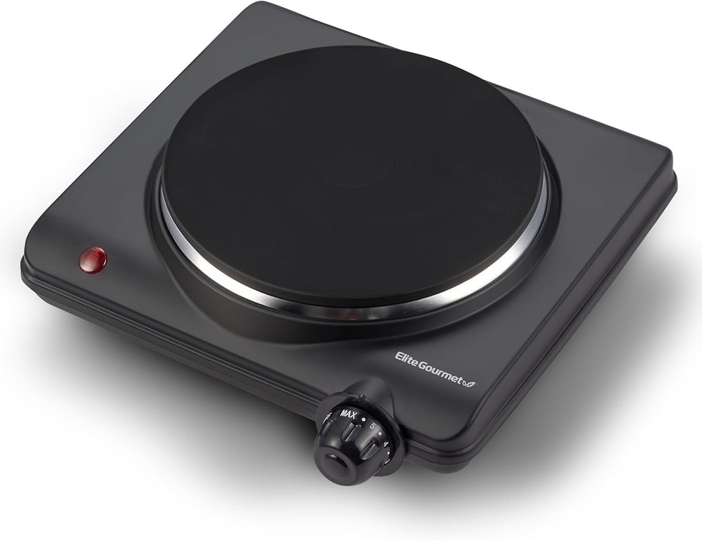 ESB100B Countertop Single Coiled Burner Electric Hot Plate Temperature Control