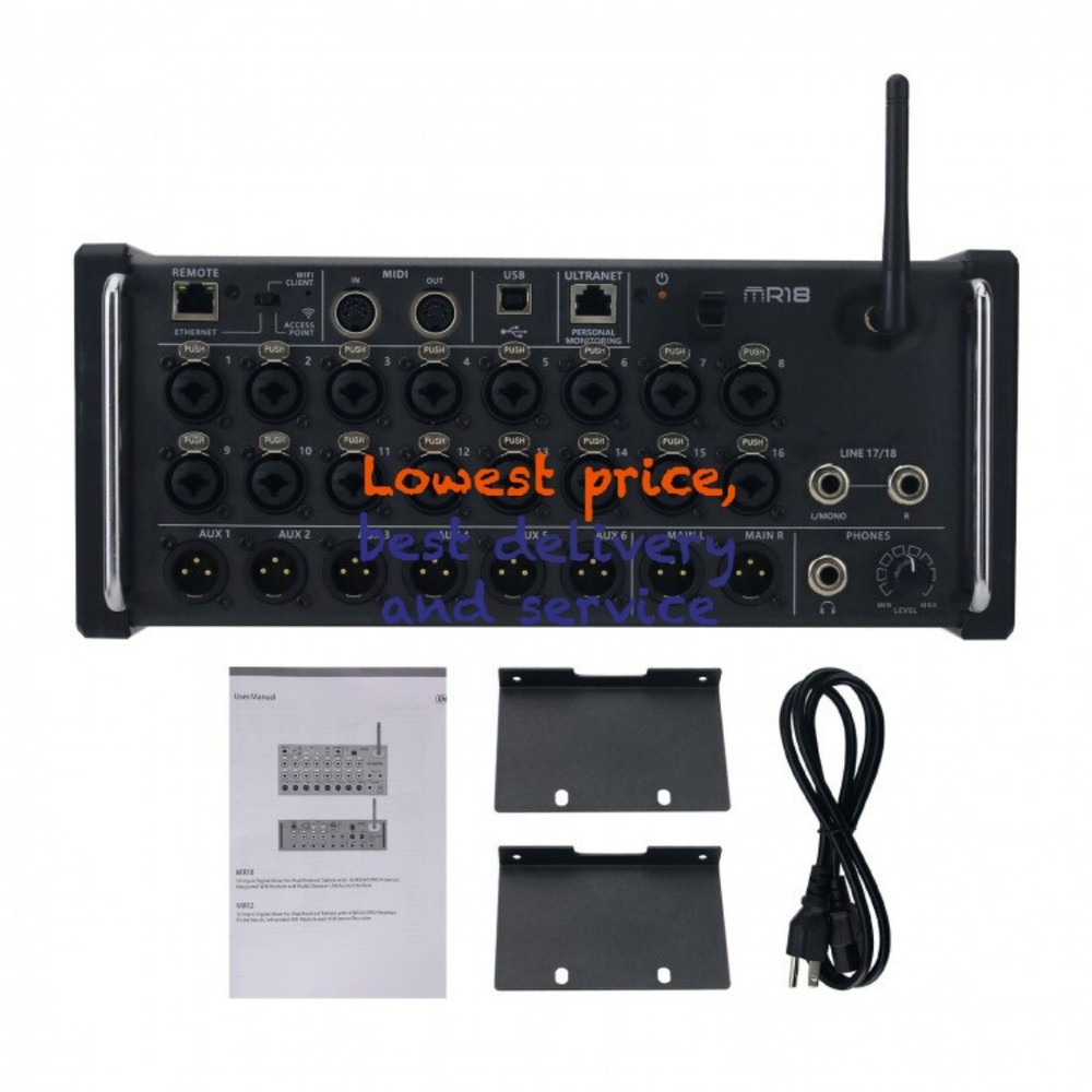 18-Input 8-Bus Digital Mixer MR18 With Wifi Module Multi-CH USB Audio Interfaces