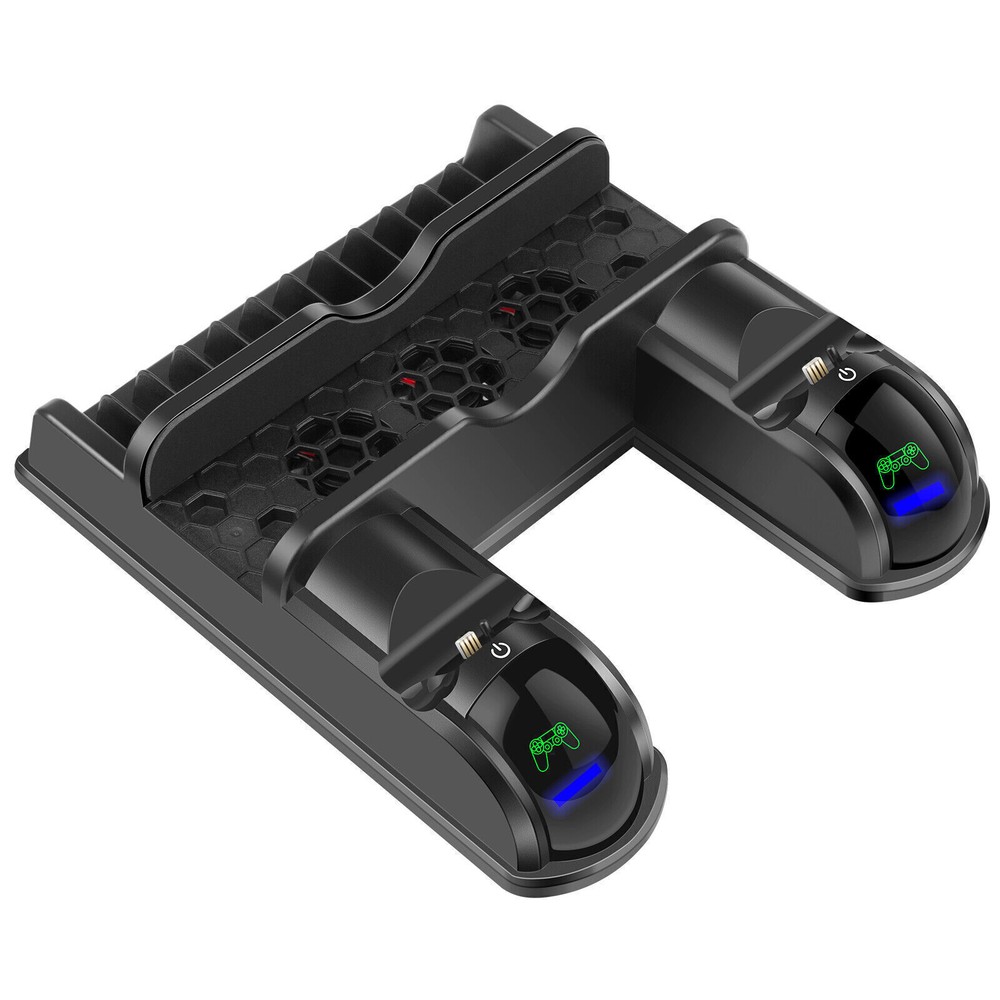 Vertical Cooling Stand For Playstation 4 Console PS4 Dualshock Controller Games