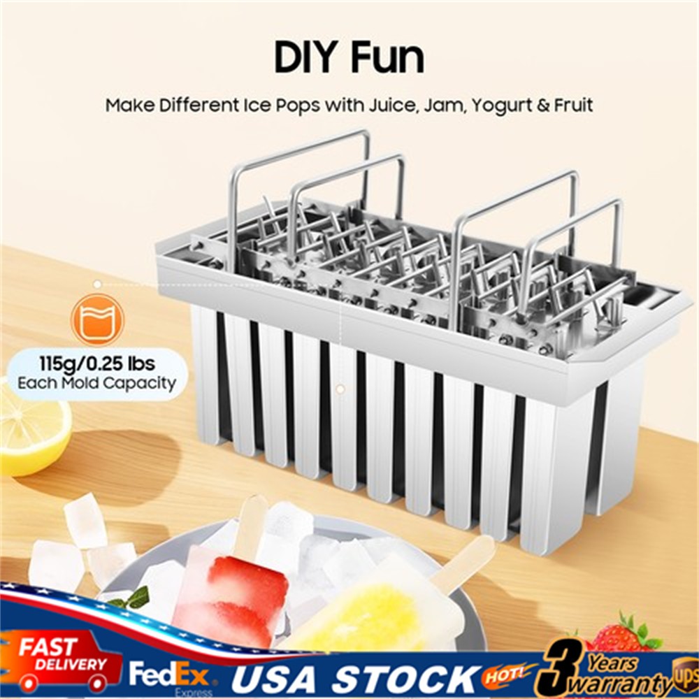 Ice Cream Stick Mold 20pcs Mold Cup Stainless Steel Mold Commercial