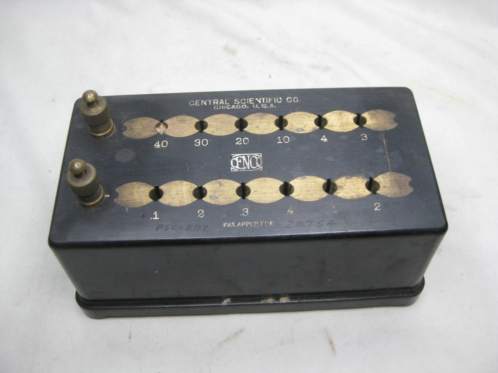 vintage CENCO Central Scientific Co resistor box electrical component