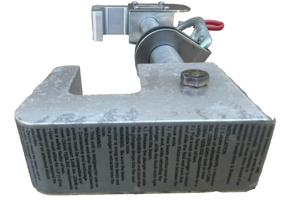 Miller Fall Protection, Adjustable Beam Anchor, 8814-12