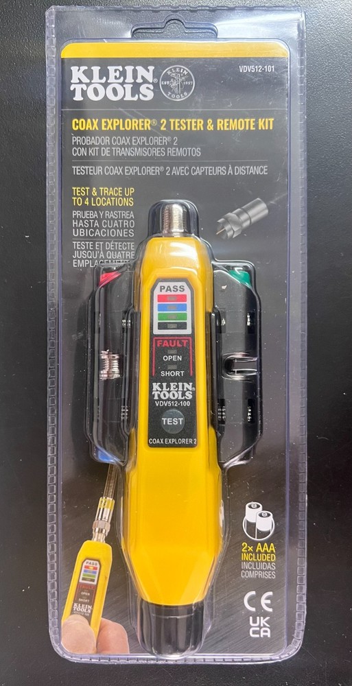 Klein Tools VDV512-101 Coax Explorer 2 Tester & Remote Kit  #0730
