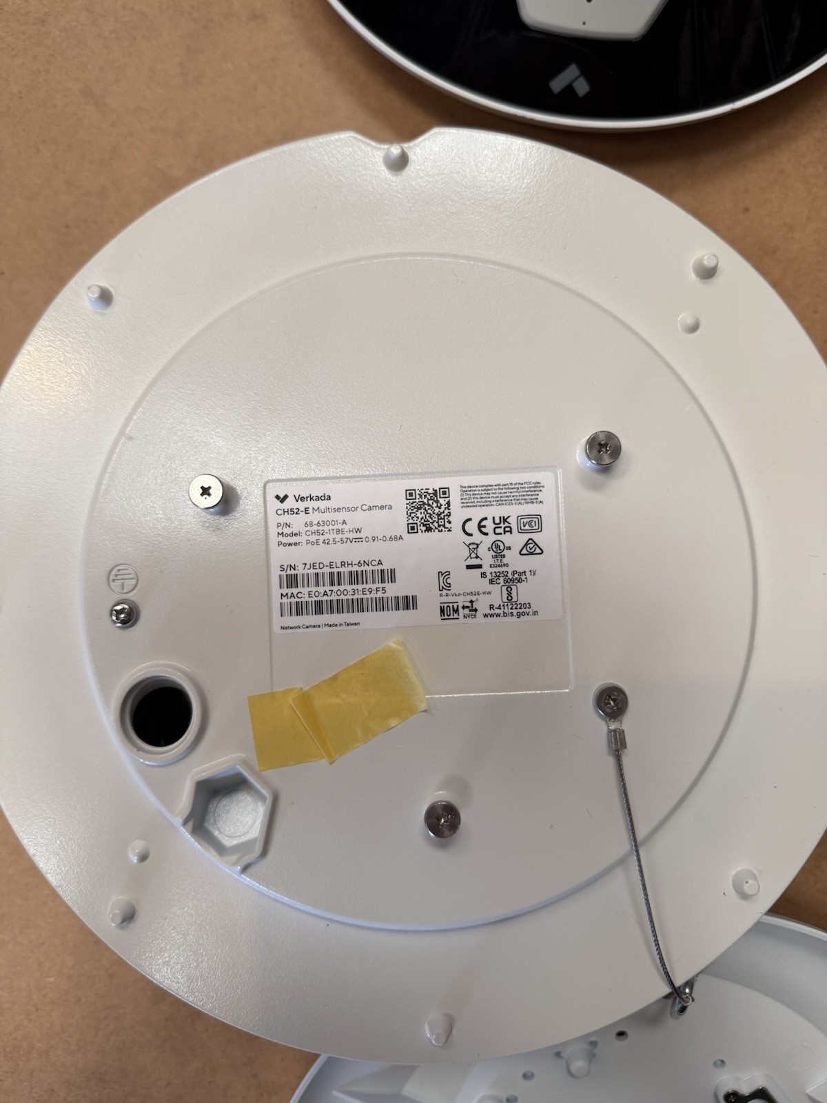 Verkada CH52-E CH52-1TBE-HW Multi Sensor Camera 20 MP Resolution Camera