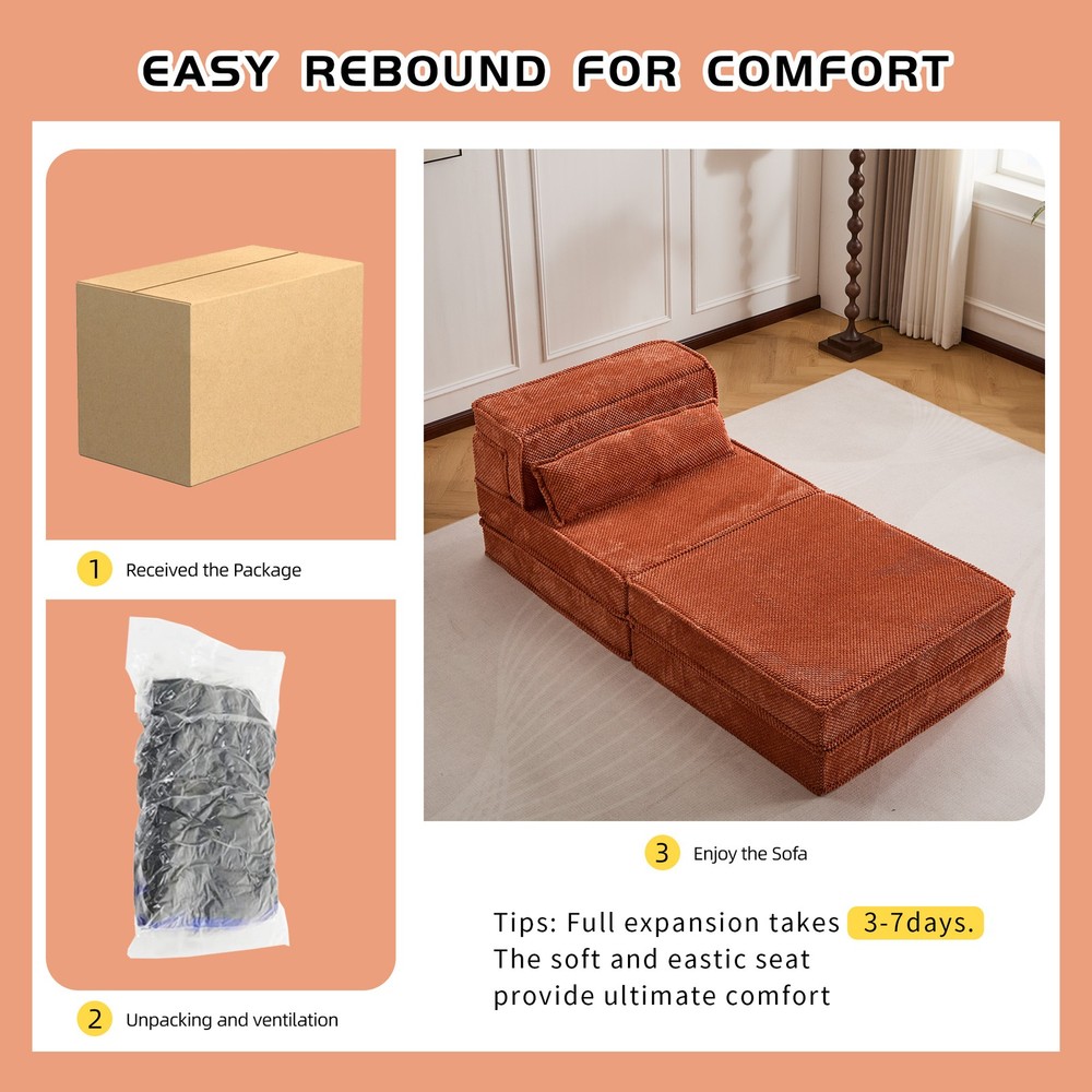 Compression Mahjong Sofa,Convertible Floor Sofa Bed,DIY Boneless Modular Sec
