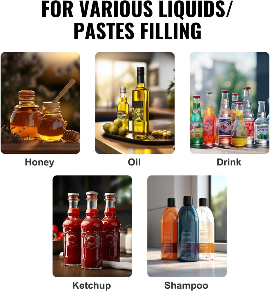 Manual Paste Liquid Filling Machine, 5-100Ml Adjustable Bottle Filling Machine,