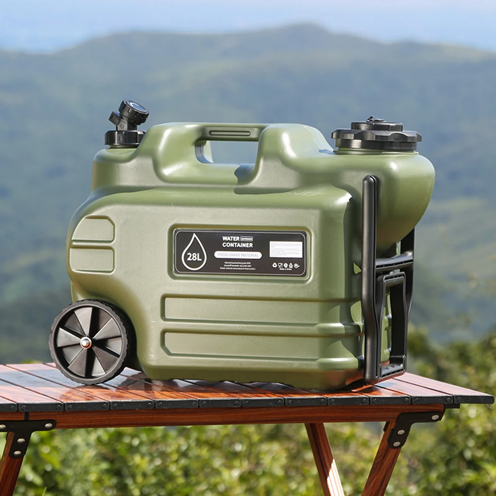 7 Gallon Water Jug, Camping Water Container BPA Free Water Storage with Spigot N