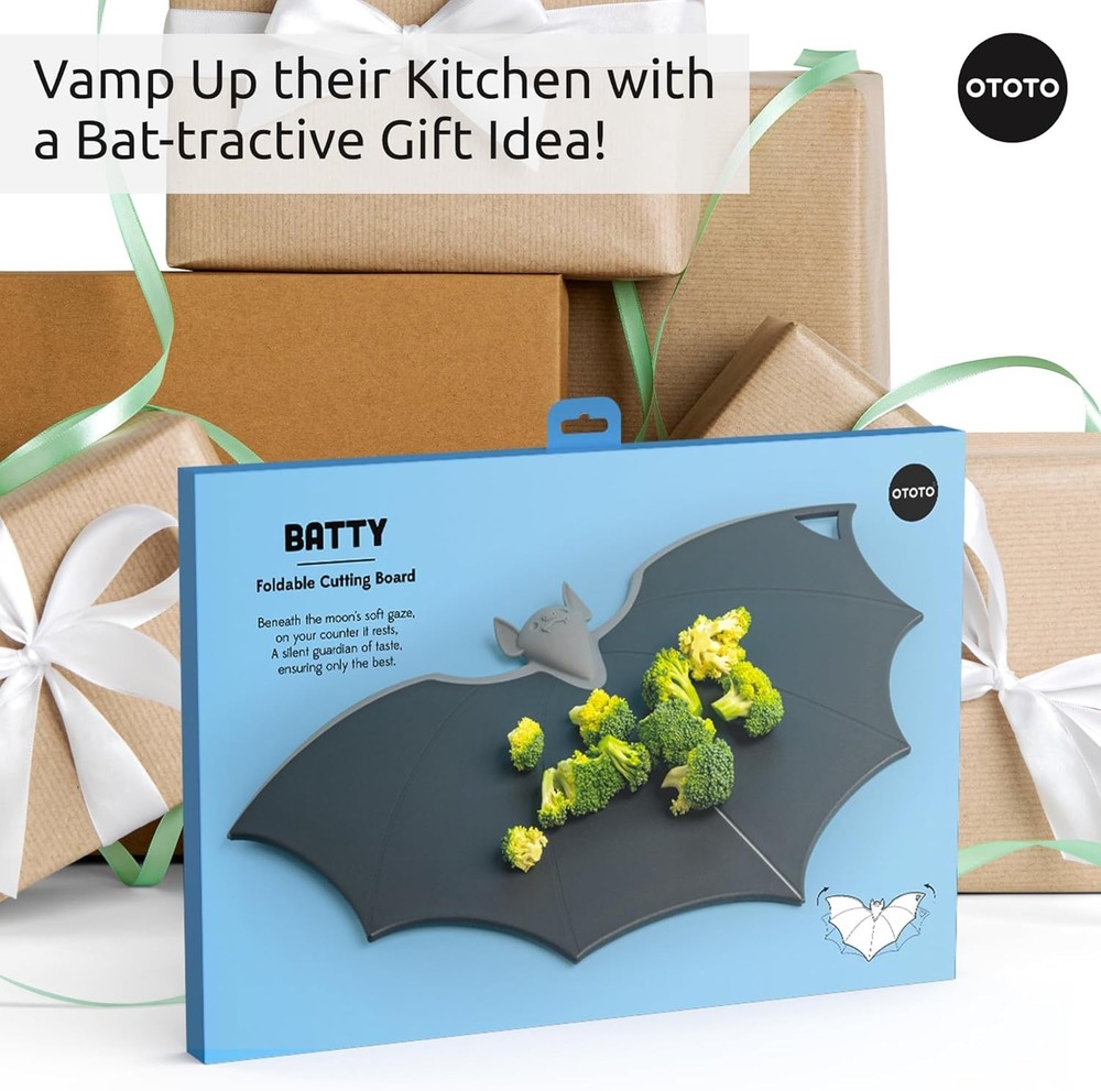 OTOTO Bat Shape Cutting Board Plastic