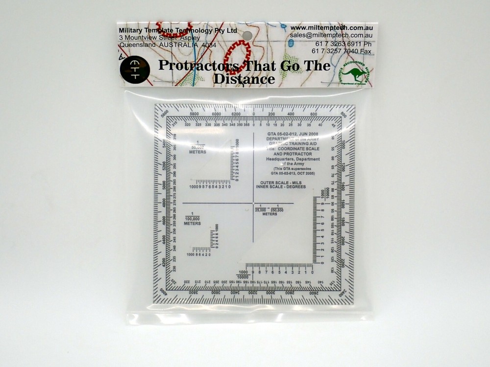 Coordinate Scale and Protractor - GTA 05-02-012 Jun 2008