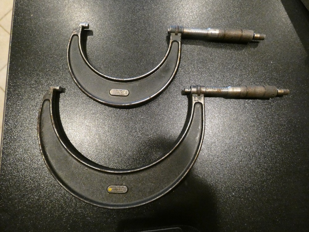 CENTRAL TOOL OUTSIDE MICROMETER  3- 4" and 5-6"