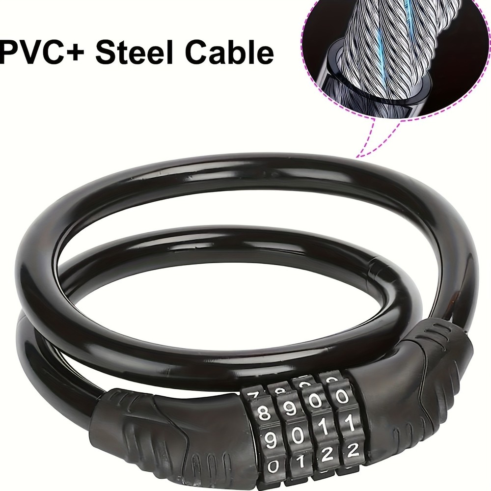 Combination Cable Lock - Anti-Theft for Bikes & Gear