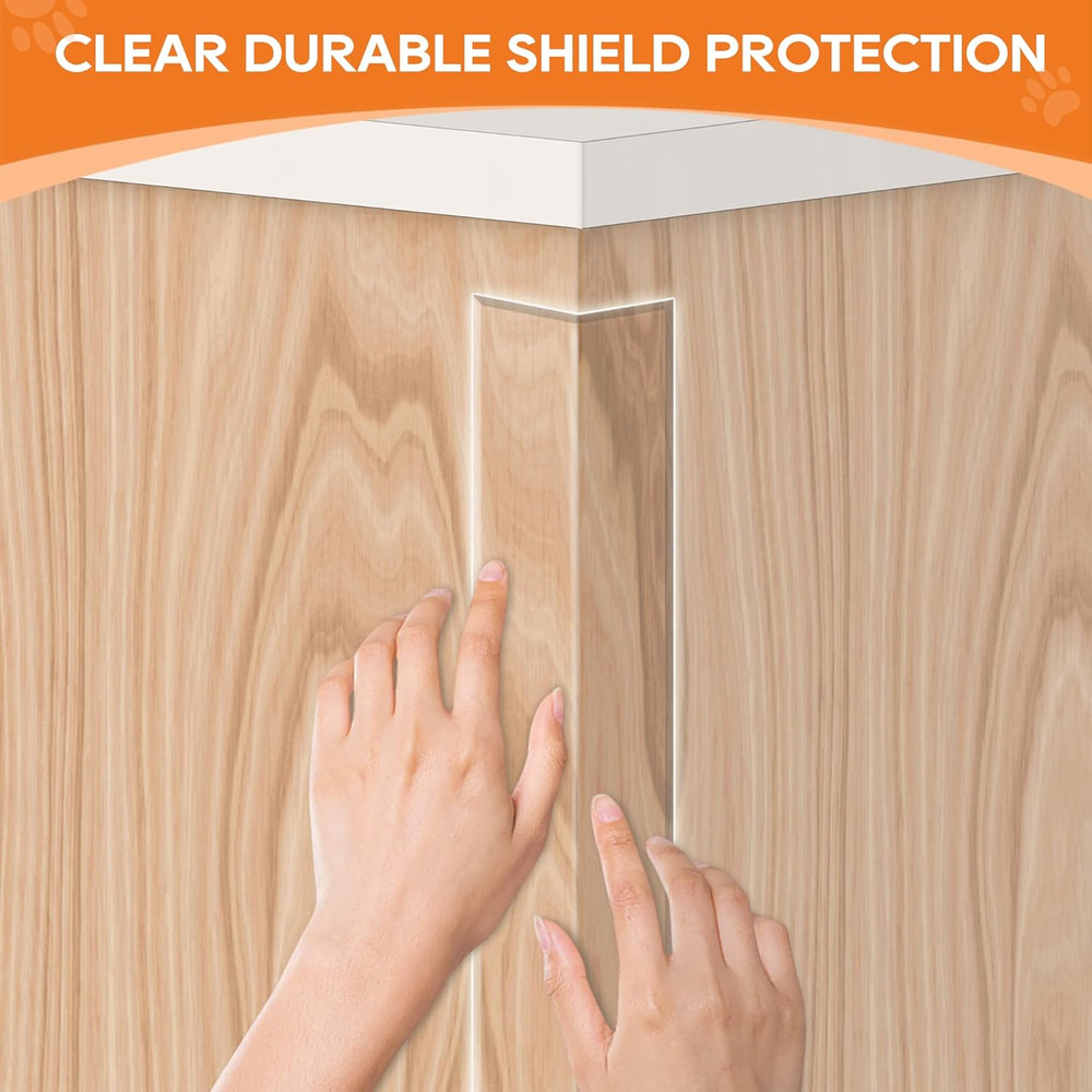 Door Protector from Dog Scratching Window Sill Protector Clear Sided Shield P