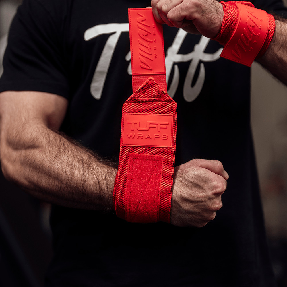 16" Villain Wrist Wraps - Solid Red