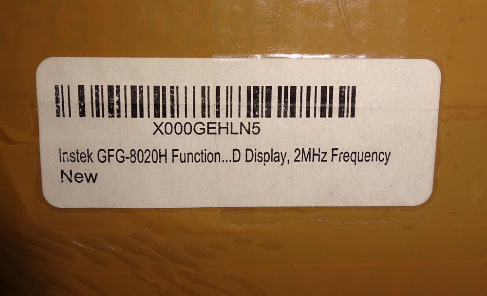 GW Instek GFG-8020H Function Generator GFG8020H NEW
