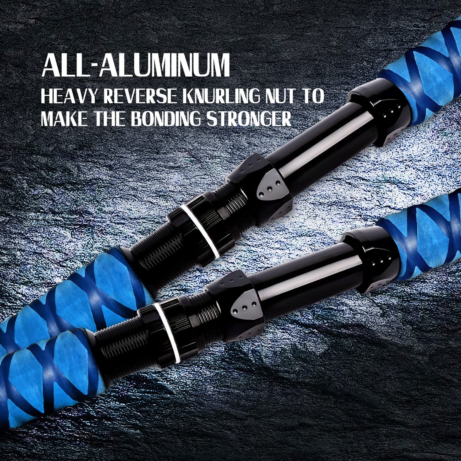 56 120-200lbs Blue Saltwater Fishing Rod Trolling Rod Deep Drop Sea Roller Rod