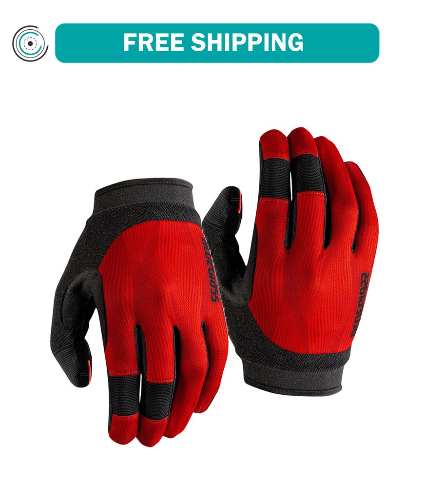Bluegrass React Gloves - Red, Full Finger, Medium Breathable Perforated Palm