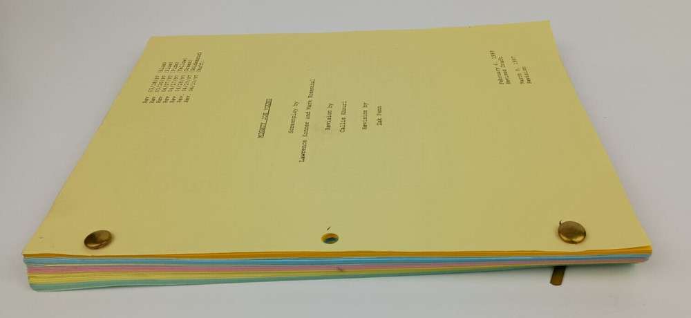 Mighty Joe Young Original Script with multiple revision page colors
