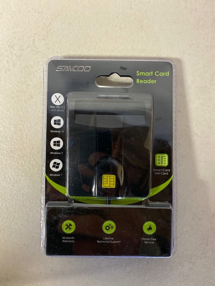 Saicoo Smart Card Reader New Sealed Mac Windows USB