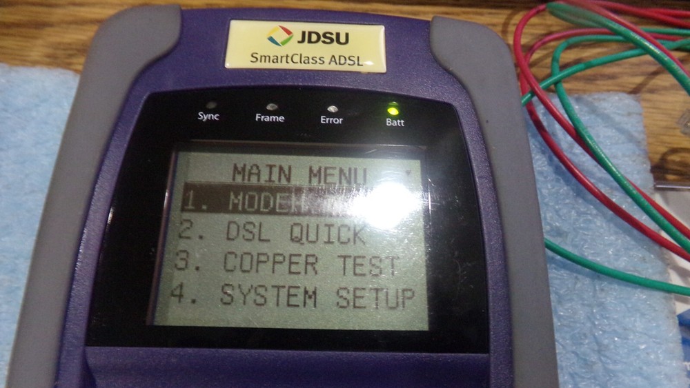 JDSU SmartClass ADSL Cable Tester. PN: SC-ADSL-ACU. Includes Man. & Software