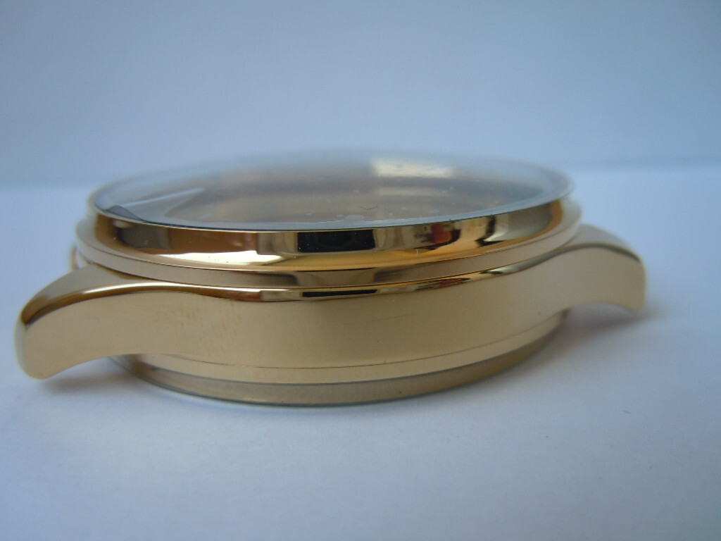 YELLOW ALLOYS CASE FOR POCKET WATCH MOVEMENTS 16s-22mm band size