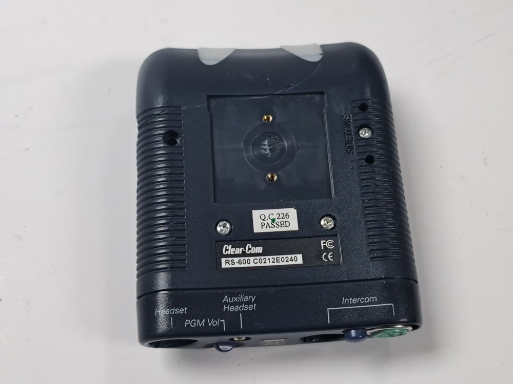 Clearcom RS-602 Two-Channel Portable Intercom Beltpack READ Description