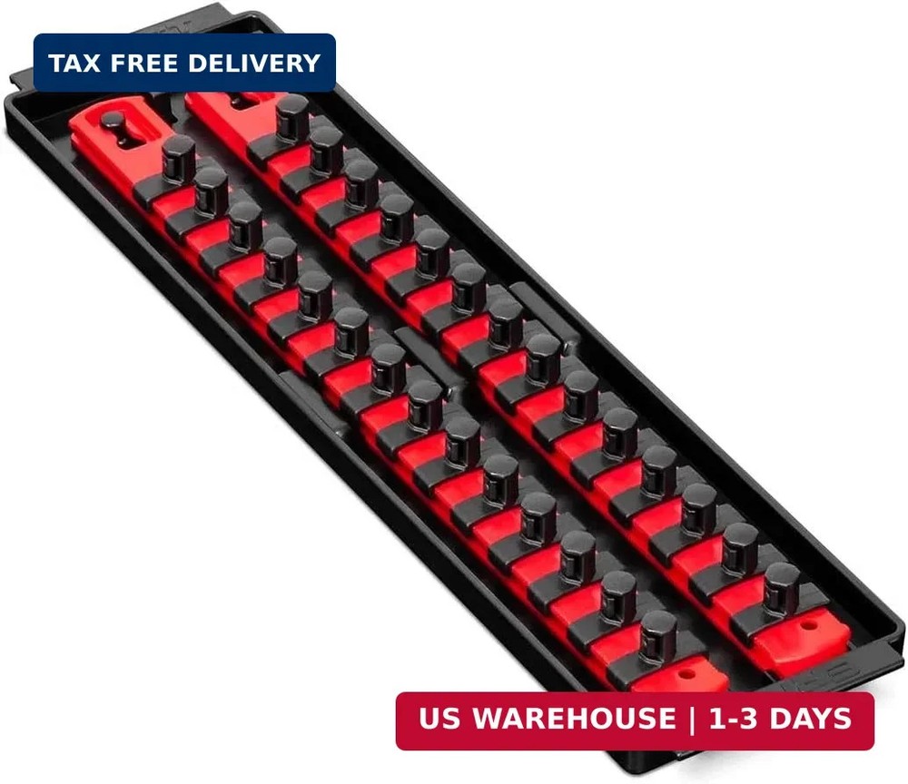 Ernst Mfg. 8493 RD Socket BOSS Tray High-Density System with (2) Red 13" Socket