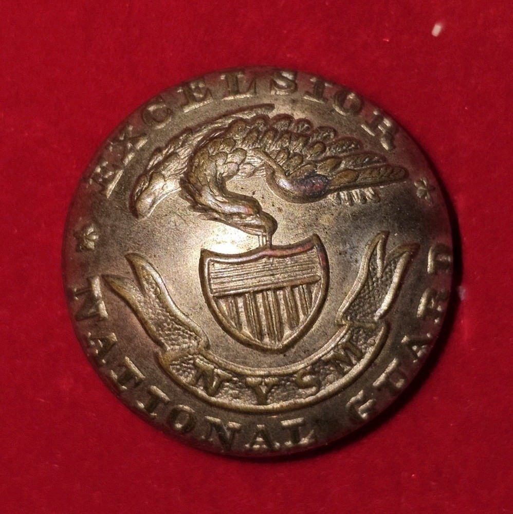Post War National Guard Coat Button