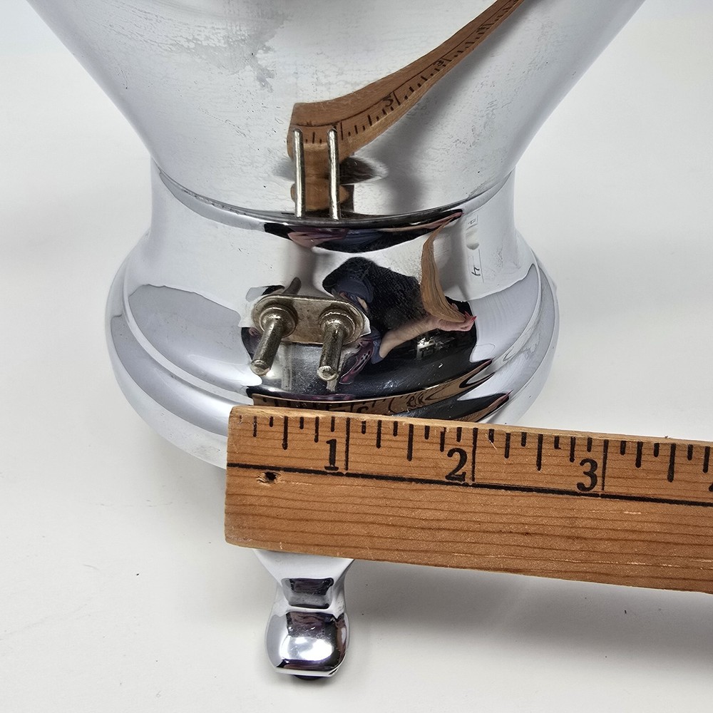 Homelectric Silver Plate Chrome Coffee Urn Samovar Hot Water Dispenser *READ