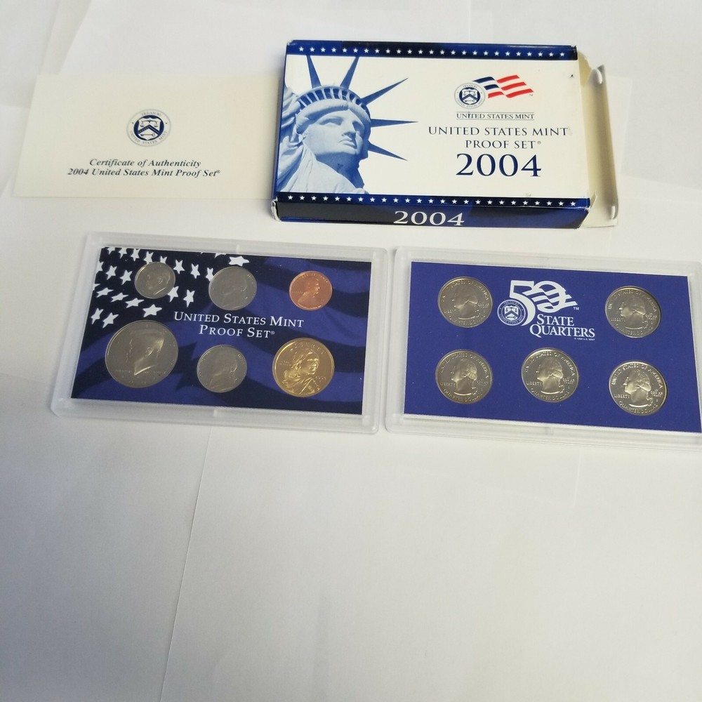 2004 S US Mint Proof Sets  Original Box & COA US Coins