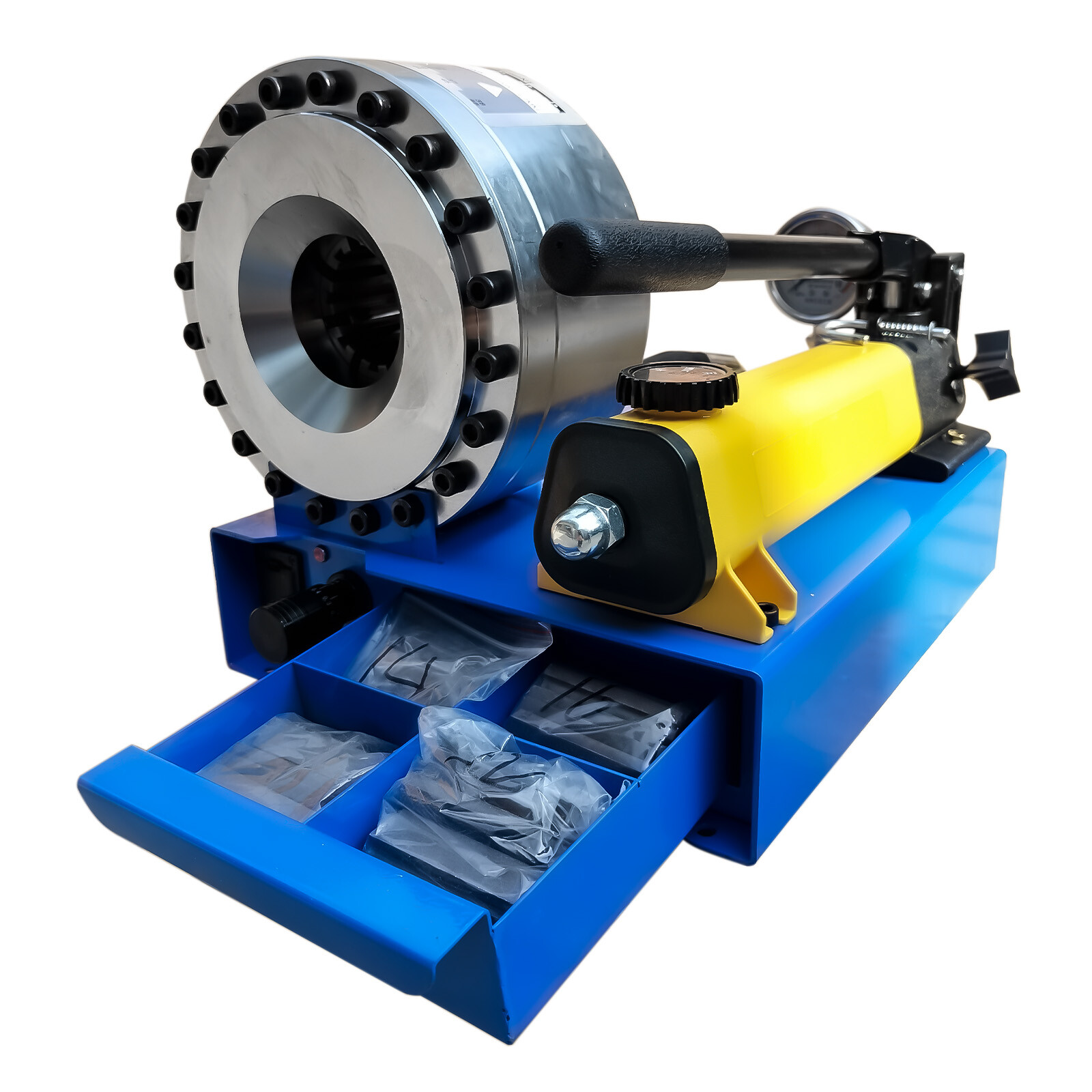 5600KN Hydraulic Hose Crimper Pipe Clamping Machine With 8 Sets Dies 10mm-30mm