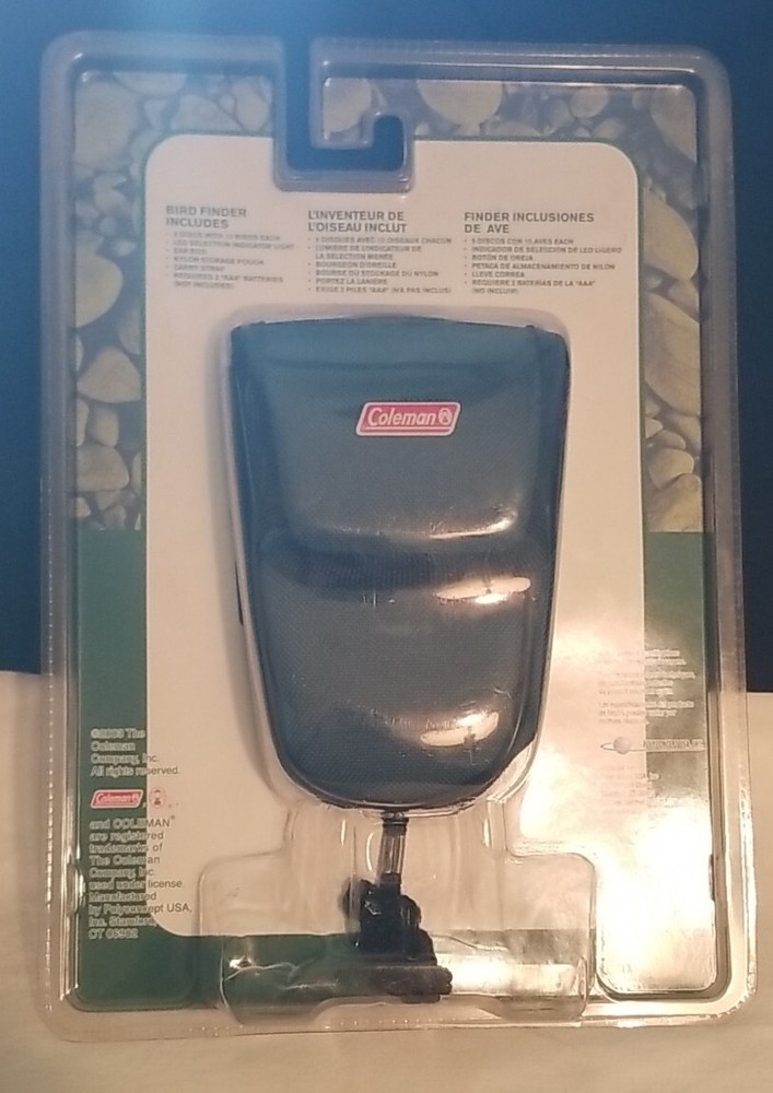 Coleman LED Multi Function Bird Finder Carry Pouch 5 Discs New Sealed