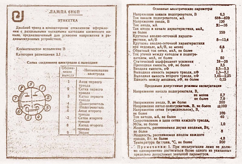2pcs 6N6P ECC99 ~ E182CC Double Triode Tubes Gold Grid USSR NOS